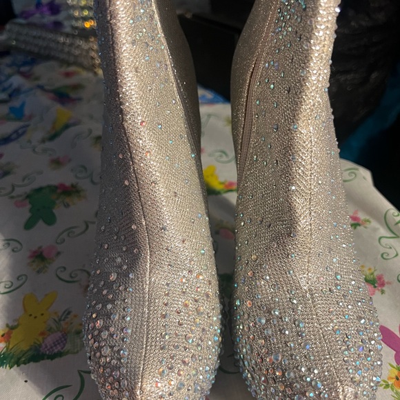 Dazzling Rhinestone High heel Bootie 💎💎💎 - Picture 1 of 3
